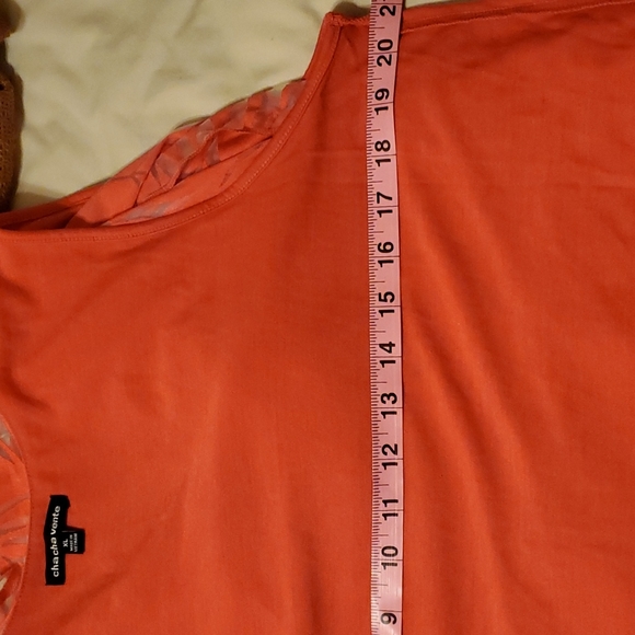 CHACHA VENTE Poncho tank top XL Pink - Picture 7 of 13